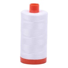 Mako Cotton Thread Solid 50wt 1422yds White A1050-2024