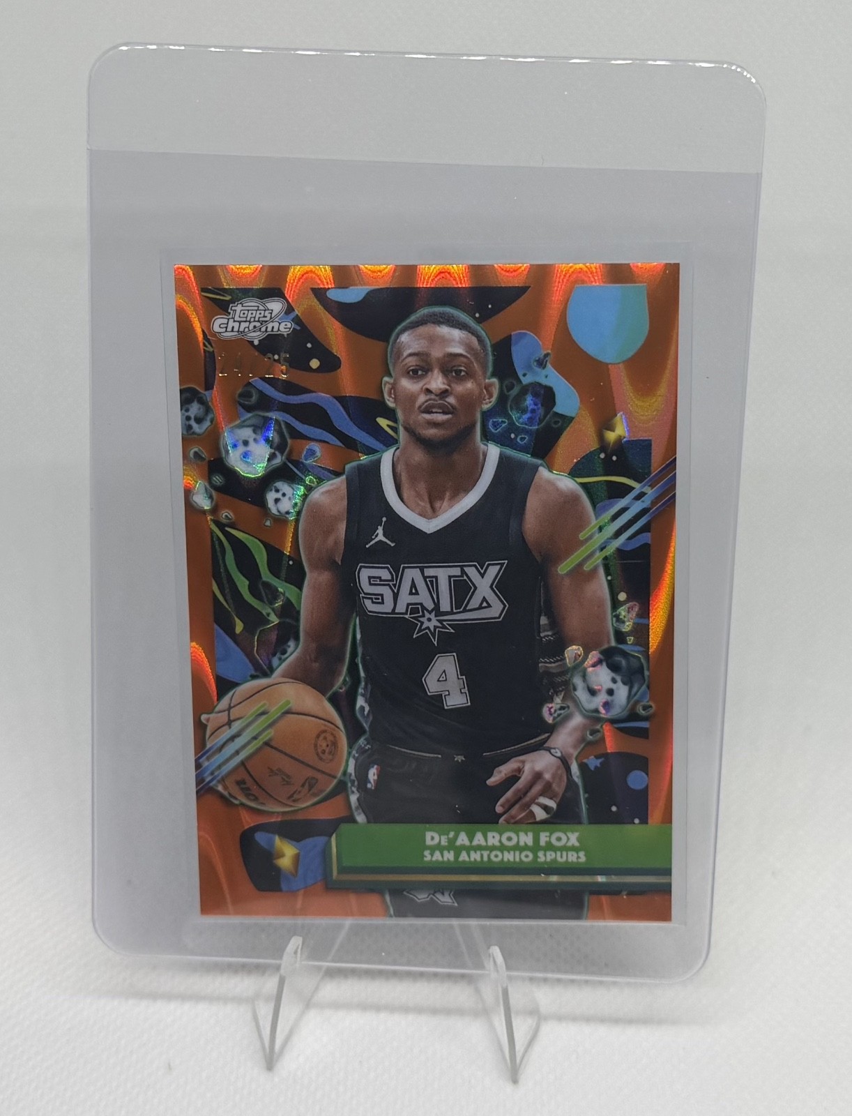 2025 Topps Cosmic NBA De'Aaron Fox Orange /25