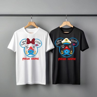 Personalisiertes Disney Cruise 2026 TShirt, Disneyland Mickey Minnie Tee, Unisex Top