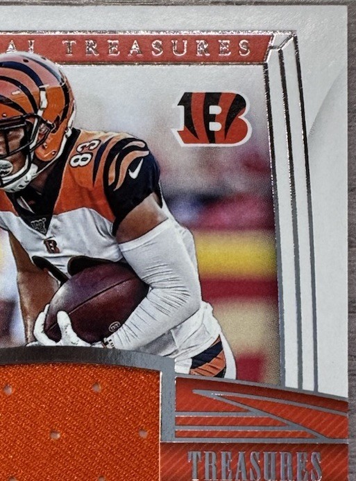 🔥Mint 2019 National Treasures Tyler Boyd Patch Auto /49🔥 Bengals view 5