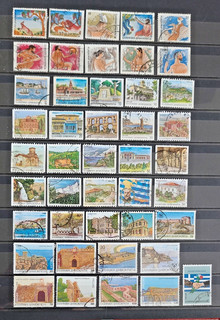 Griechenland Lot gestempelt und papierlos # 80