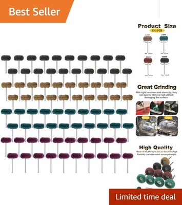 80Pcs 1'' Abrasive Buffing Wheel Set - Polishing Tool for Metal & Jewelry Tasks