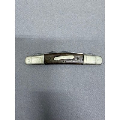 Vintage Boker Tree Brand 4-Blade Camp Scout Pocket Knife Hardwood Pre-1975 Old