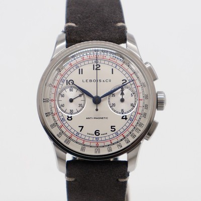 Lebois & Co Heritage Chronograph Steel 39mm 324.497 Manual Winding