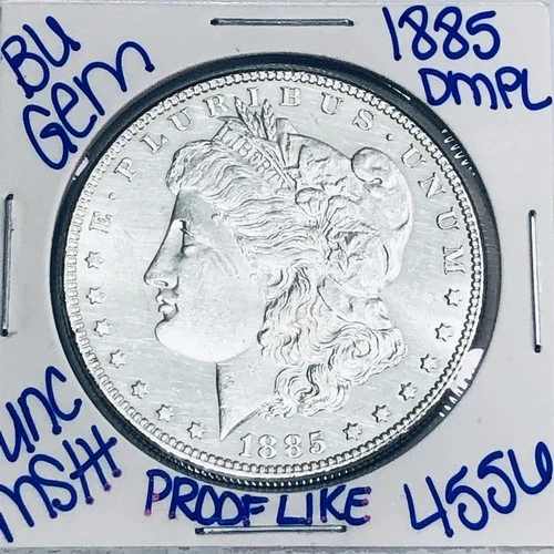 1885 BU UNCIRCULATED MORGAN SILVER DOLLAR AUTHENTIC U.S. MINT FREE SHIPPING 4556