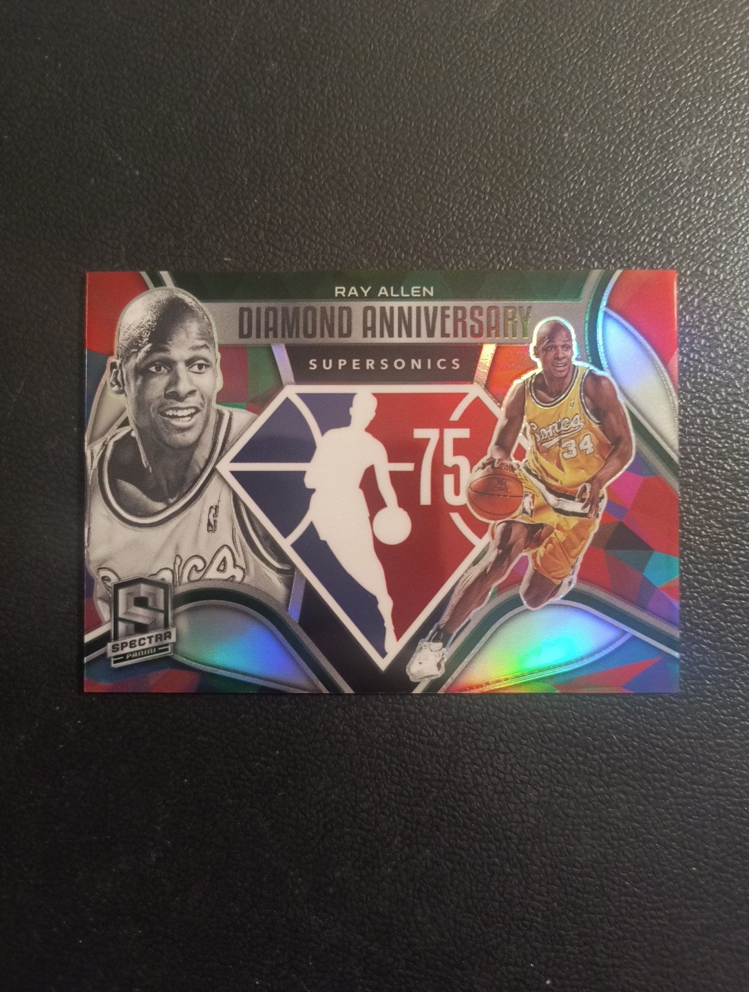Ray Allen 2021 Spectra Diamond Anniversary 75th SSP Rare