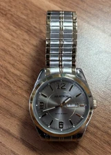 Armitron Watch, Mens, Stainless Steel, Water 165 Resist, 20/4591TT, Great Cond.