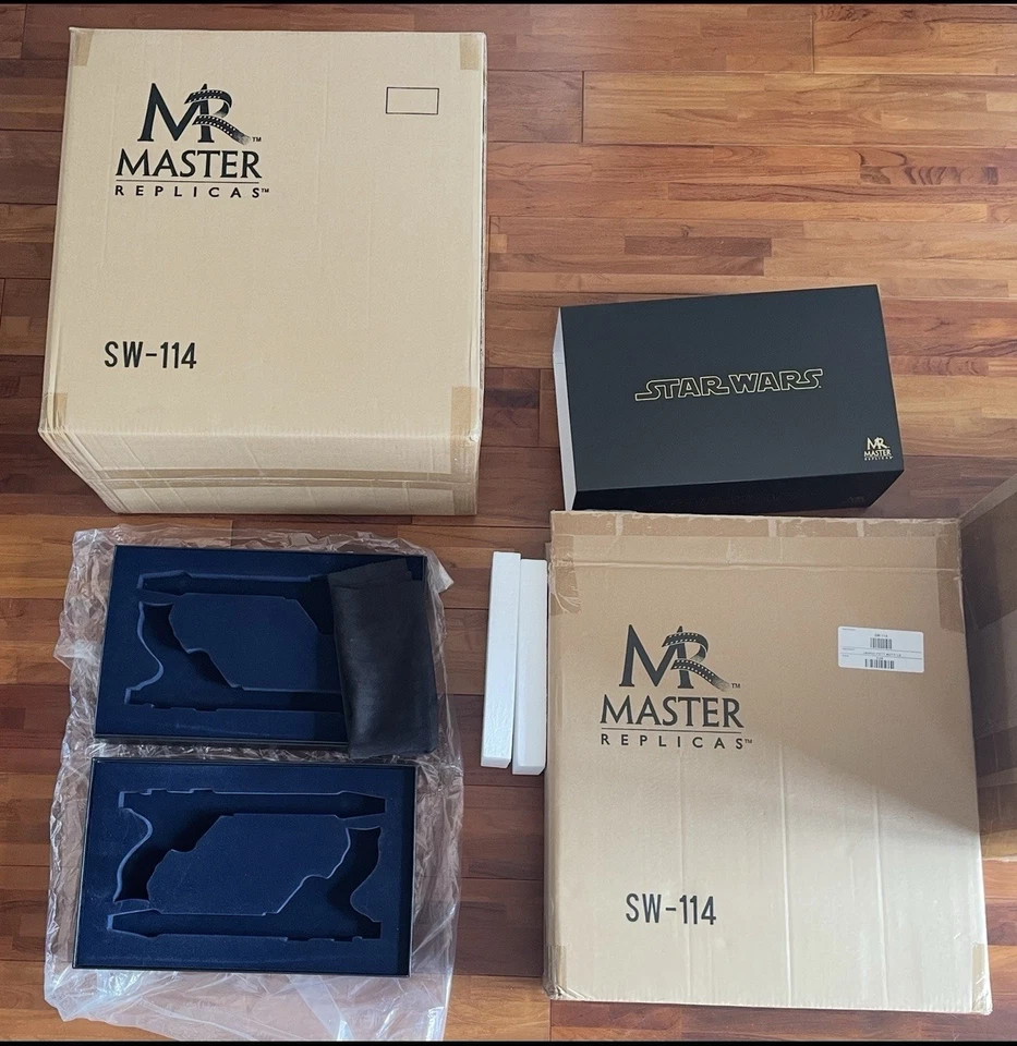 Star Wars Master replicas Jango Fett Blaster Complete Rare - Photo 3/4