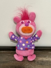 Sing a Ma Jig Plush 9" Fisher Price Mattel Pink Purple Polka Dots 2010 WORKS