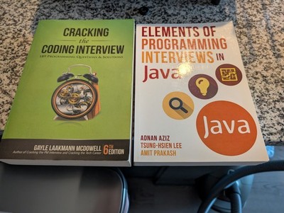 Cracking the Coding Interview + Elements of Programming Interviews in Java