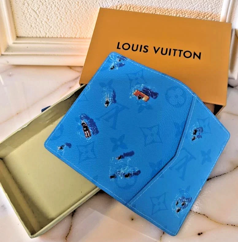 Louis Vuitton Blue Folding Wallets for Men for sale | eBay
