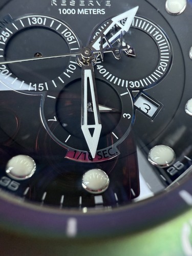 Invicta Reserve Men's Venom SWISS Chronograph Iridescent Black Dial Watch 19764 - Picture 4 of 17