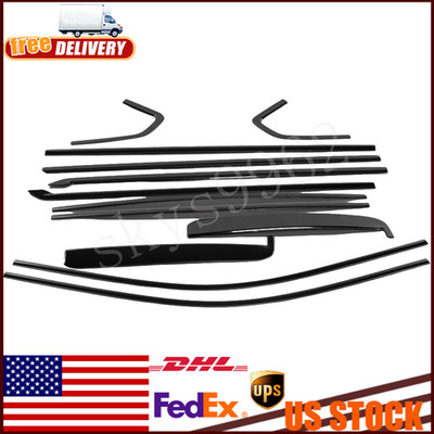 For 2020-2025 Chevy Silverado HD 2500/3500 12PCS Window Decor Trim Strip Cover