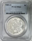 1885-O Morgan Silver Dollar, PCGS MS-62