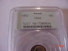 1952 PCGS Roosevelt Dime PF66 Nice all white coin