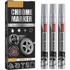 Chrom Lackstift Hochglanz, Kratzer Entferner Auto, Lackausbesserungsstift, 3 ...