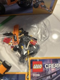LEGO Creator 3 in 1 Sunset Street bike (31059). With Box And Books