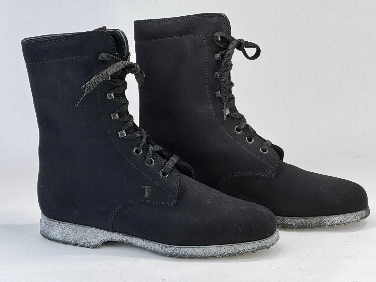 Tod\'s Suede-Trim Boot, Black Tod main image 4