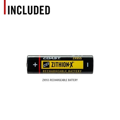 Coast ZX955 ZITHION-X Li-Ion Rechargeable Battery for The EAL18