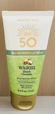 Bath  Body Works Waikiki Beach Coconut Sunscreen Lotion 50 SPF    
