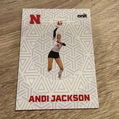2025 Onit Athlete Andi Jackson White Fusion F-9 Nebraska Volleyball Card!