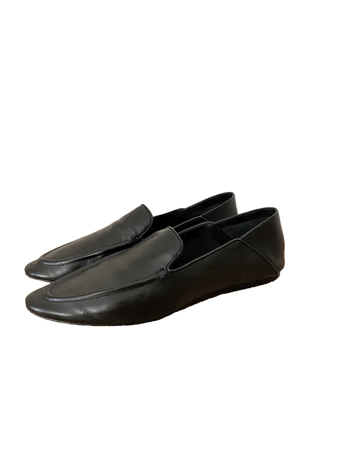 Mango Femme Mocassins Loafers en cuir Souple Noir Taille 38 - Photo 4/4