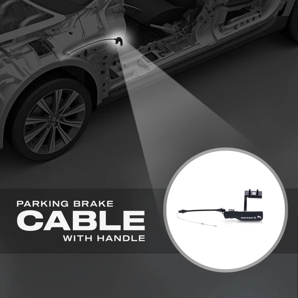 Cable de freno de estacionamiento negro textura para Ford F-250/F-350 Super Duty 2001-2004 Foto 2 de 4