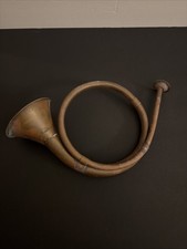Vintage Brass/copper French Horn Fox Hound Hunting Decor Wall Hang