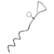 Dog Tie-Out Stake - Heavy Duty 16" Dog Stakes for Outside, Yard and Camping, ...