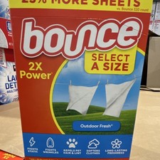 Bounce Select a Size Outdoor Fresh Fabric Softener Sheets 25 More Sheets