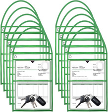 30 Pack Shop Ticket Holders 9 X 12 Inch Work Order Plastic Sleeves Job
