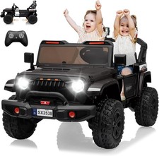 24V Extend Ride on Car Truck,2 Seater Kids Electric Vehicles with Remote Control