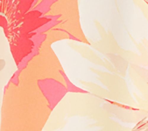 Fashion Women's Top Sz L Printed Blouson Sleeve Blouse Multi-colored A693058