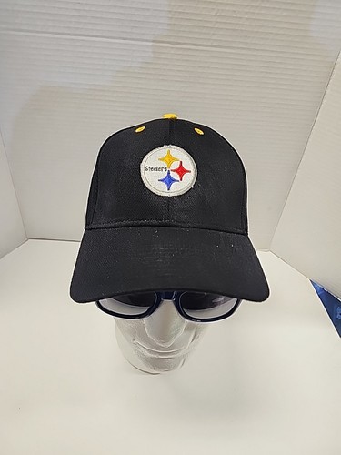Pittsburgh Steelers Hat Black Strapback Baseball Cap NFL - Picture 2 of 6
