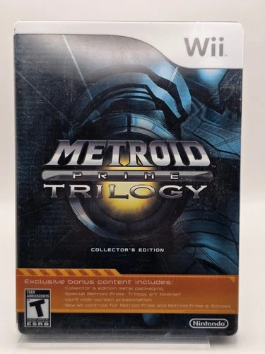 Metroid Prime Trilogy: Collector's Edition - Nintendo Wii - Steelbook CIB Tested
