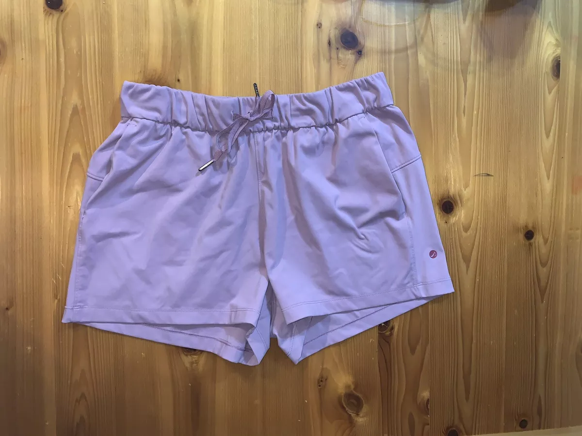 CRZ Yoga Shorts Women's 12 Misty Merlot Quick Dry Stretch Waist Pockets  Athleta