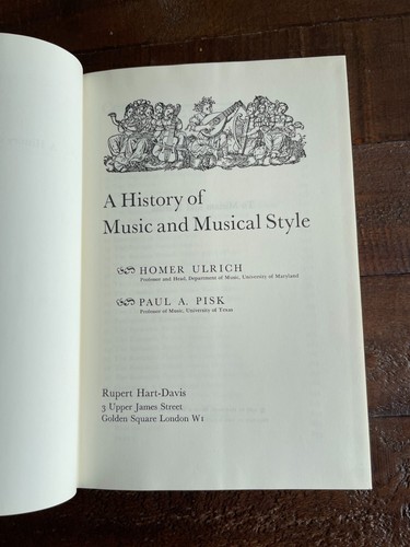 A History of Music and Musical Style HB Homer Ulrich & Paul A Pisk - Bild 4 von 11