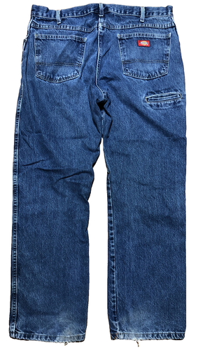 Dickies Jeans Mens 36x30 Regular Fit With Utility Pocket Distressed/Paint/Stains - Picture 2 of 3
