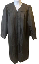 WeGraduate Black Matte Graduation Gown Fits 5Ft 6" to 5FT 8" Size 51 Full Zipper