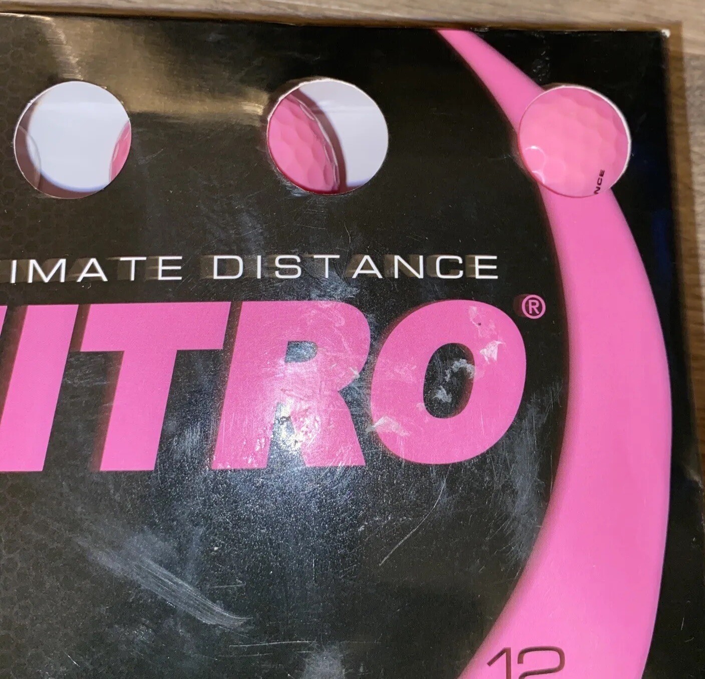 Nitro Golf Ultimate Distance Golf Balls Pink 12 Pack