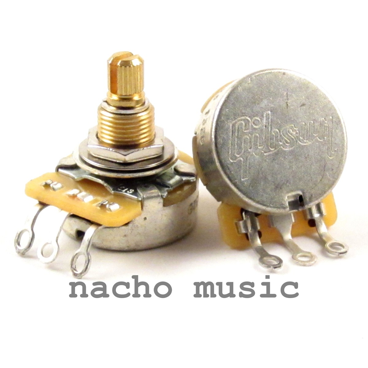 1X Gibson 500K Short Shaft Audio Taper Pot / Potentiometer