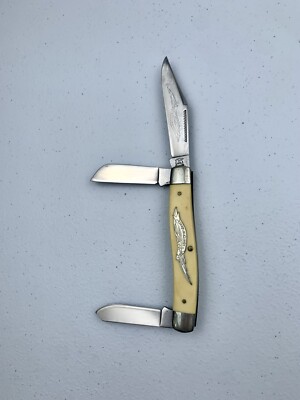 Schrade Walden E1 Patrick Henry Three Blade Eagle Knife