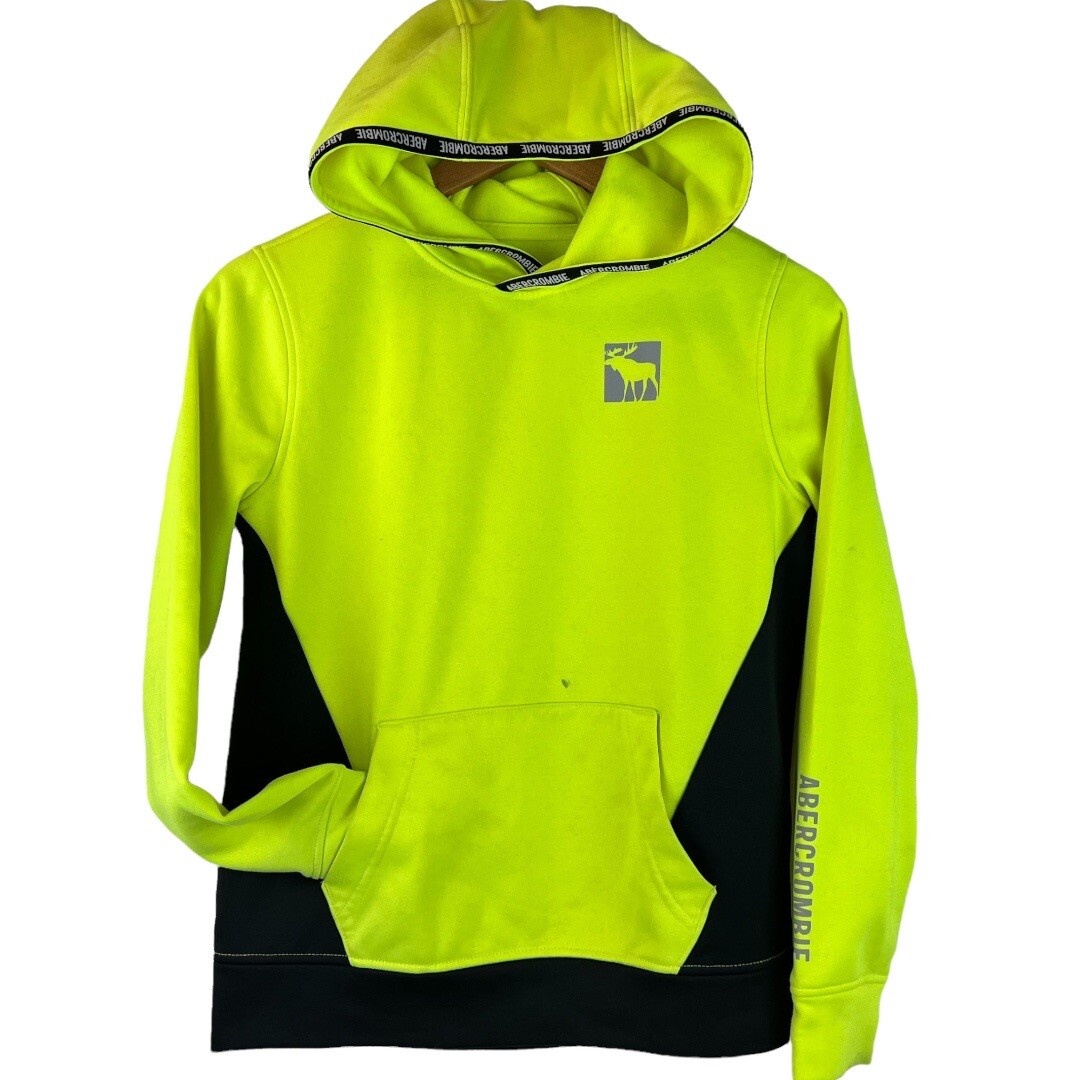Abercrombie Kids Neon Yellow Hoodie 