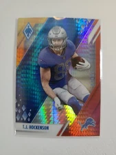 2021 Panini Phoenix TJ Hockenson FIRE BURST Prizm #38 Detroit Lions.