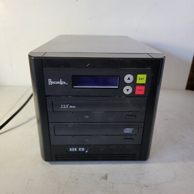 TESTED- WORKS Recordex 52x Max CD Duplicator Single One-to-One Copier