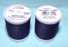 Coats and Clark Paper Piecing Thread, 225 Yards  Navy Blue (4900)