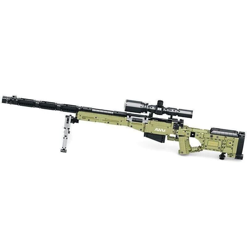 Building Blocks MOC 77026 Military Super Magnum AWM Sniper Gun