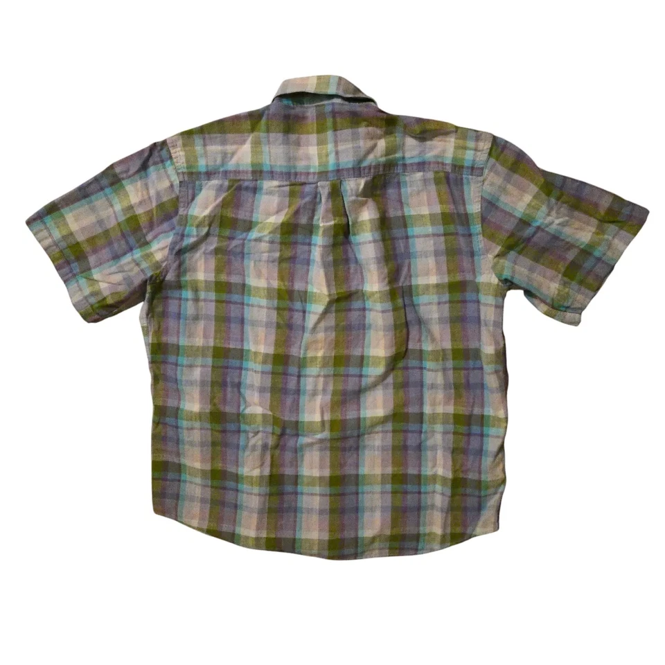 Alan Flusser XL Striped Purple Cotton Button Down Preppy Collegiate - Image 2 of 4