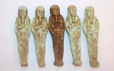 Rare Egyptian Antique 5 Pharaonic Ushabti Statues Shabti BC Egyptology
