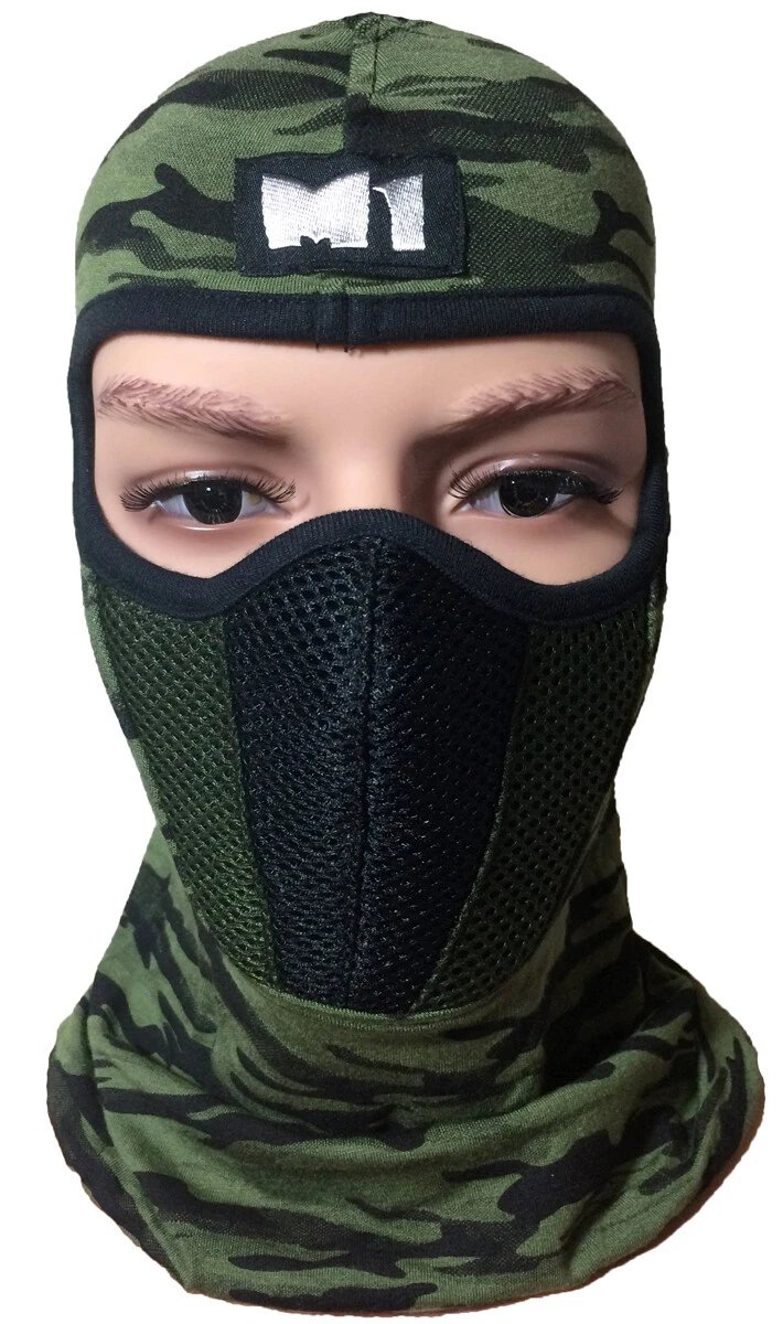 M1 Full Face Cover Balaclava Protection Outdoor Filter Mask Camouflage F Camo OD